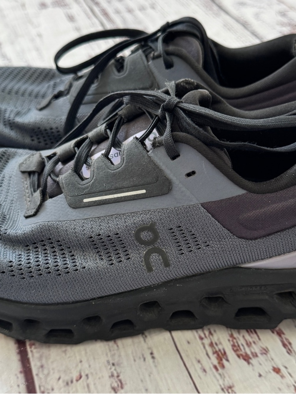 On Cloudstratus Sneakers Gray Black Women’s 7 Running Shoes - Picture 6 of 10